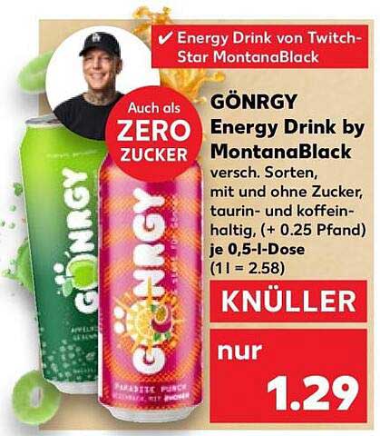 GÖNRGY Energy Drink by MontanaBlack