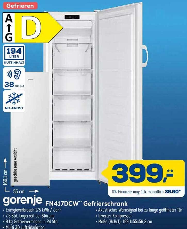 gorenje FN417DCW** Gefrierschrank