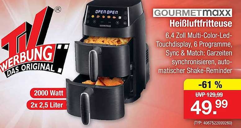 GOURMETmaxx Heißluftfritteuse