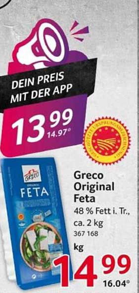 Greco Original Feta 48 % Fett i. Tr., ca. 2 kg
