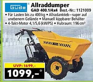 Güde Allraddumper GAD 400.1/4x4 Best.-Nr.:1121009