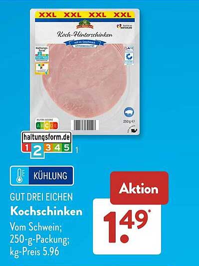 GUT DREI EIFCHEN Kochschinken