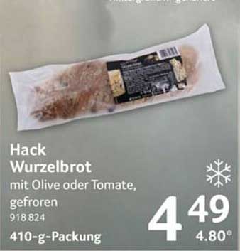 Hack Wurzelbrot mit Olive oder Tomate, gefroren 410-g-Packung