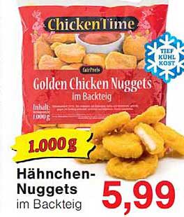 Hähnchen-Nuggets im Backteig