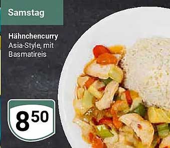 Hähnchencurry Asia-Style, mit Basmatireis