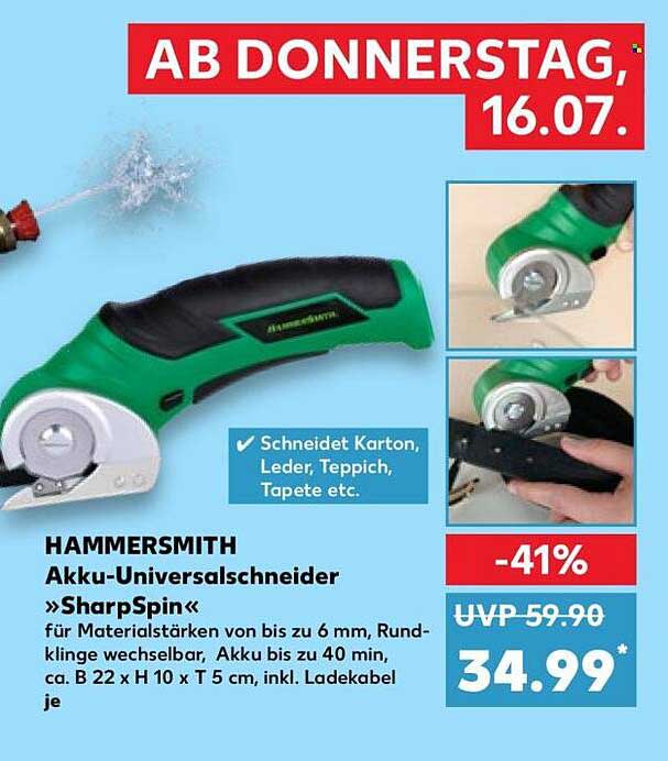 HAMMERSMITH Akku-Universalschneider »SharpSpin«