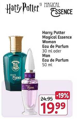 Harry Potter Magical Essence Woman Eau de Parfum 30 ml oder Man Eau de Parfum 50 ml