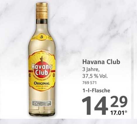 Havana Club 3 Jahre, 37,5 % Vol. 1-l-Flasche