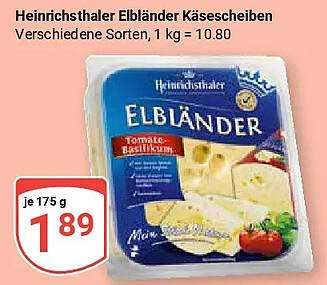 Heinrichsthaler Elbländer Käsescheiben