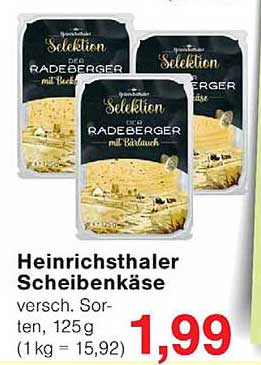 Heinrichthaler Scheibenkäse