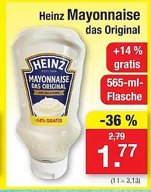 Heinz Mayonnaise das Original