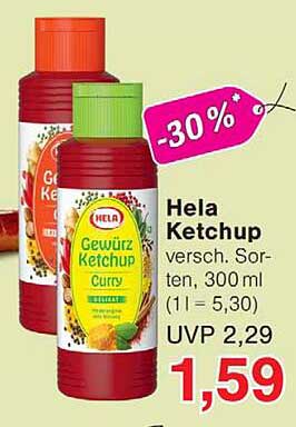 Hela Ketchup versch. Sorten, 300 ml