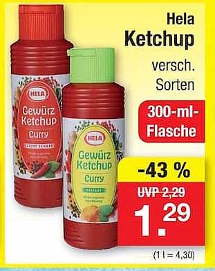 Hela Ketchup versch. Sorten 300-ml-Flasche