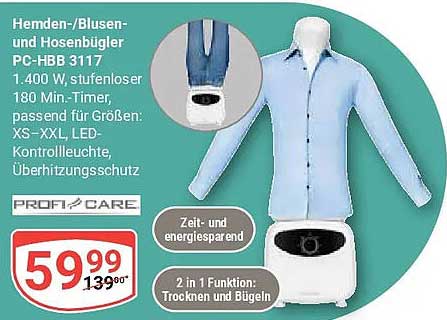 Hemden-/Blusen- und Hosenbügel PC-HBB 3117