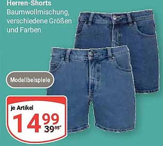 Herren-Shorts Baumwollmischung, verschiedene Größen und Farben