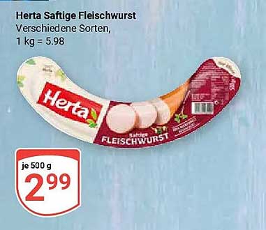 Herta Saftige Fleischwurst