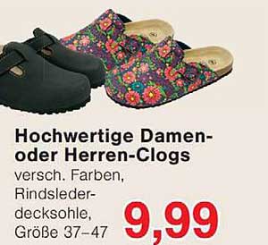 Hochwertige Damen- oder Herren-Clogs