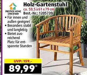 Holz-Gartenstuhl