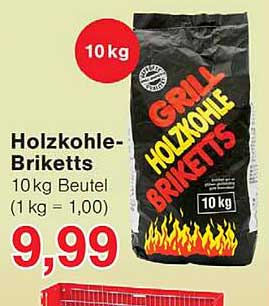Holzkohle-Briketts