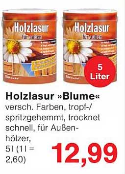 Holzlasur »Blume«