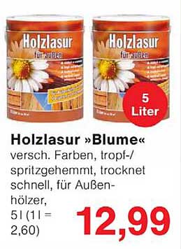 Holzlasur »Blume«