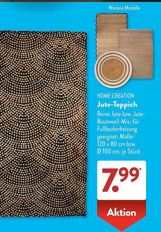 HOME CREATION Jute-Teppich