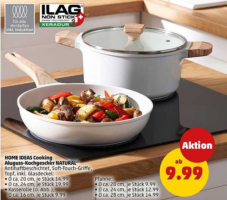 HOME IDEAS Cooking August-Kochgeschirr NATURAL