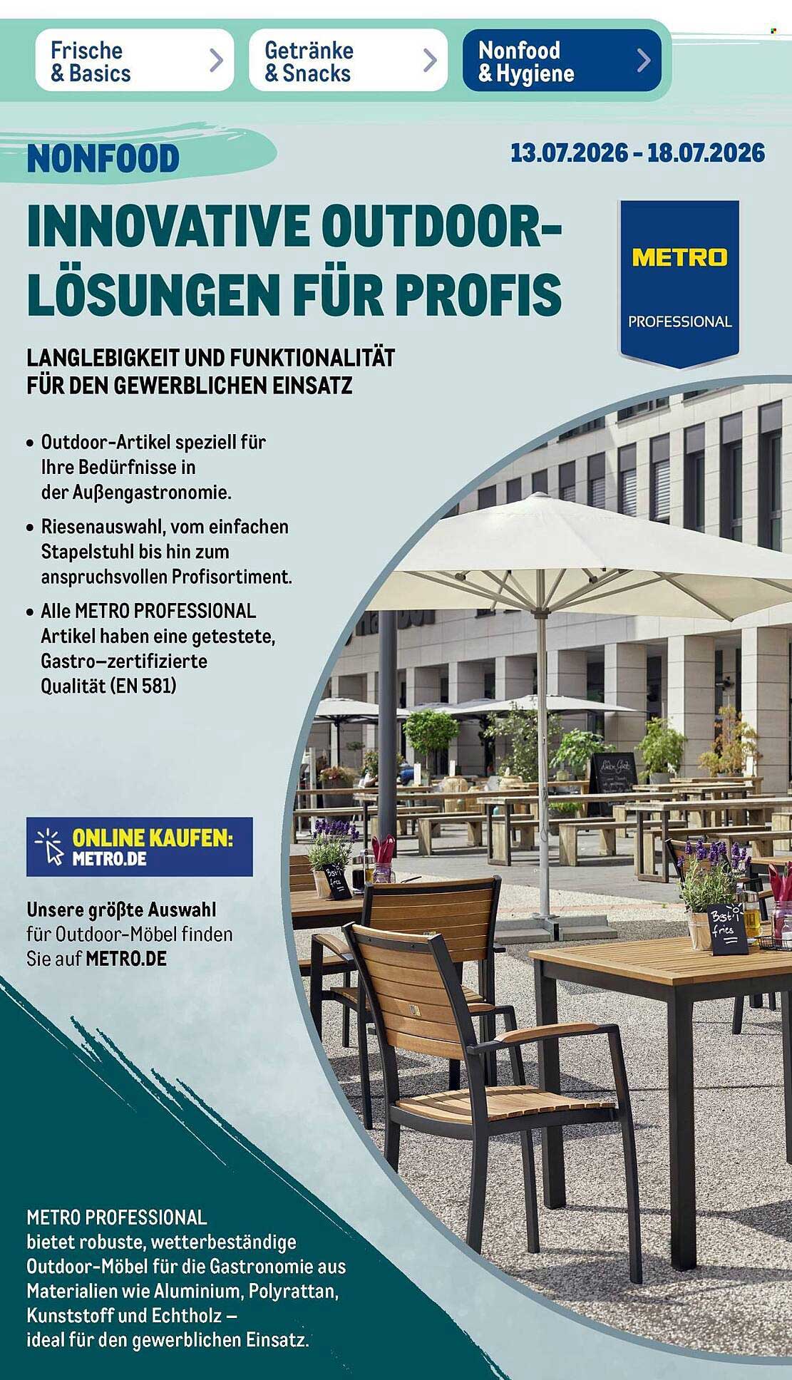 INNOVATIVE OUTDOOR-LÖSUNGEN FÜR PROFIS