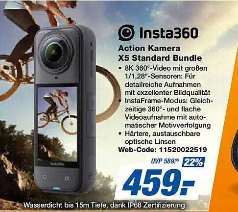 Insta360 Action Kamera X5 Standard Bundle