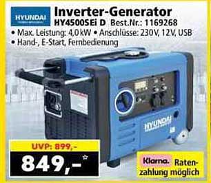 Inverter-Generator HY4500iE | Best Nr.: 1169268