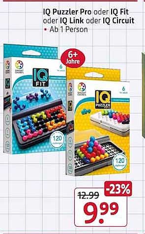IQ Puzzler Pro oder IQ Fit oder IQ Link oder IQ Circuit • Ab 1 Person