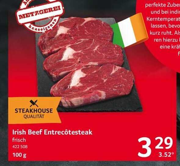 Irish Beef Entrecôte­steak frisch