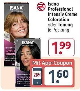 Isana Professional Intensiv Creme Coloration oder Tönung je Packung