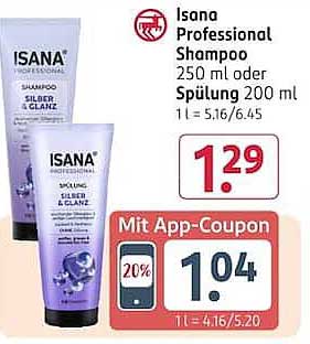 Isana Professional Shampoo 250 ml oder Spülung 200 ml