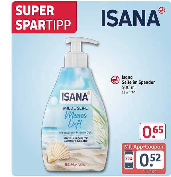 Isana Seife im Spender 500 ml