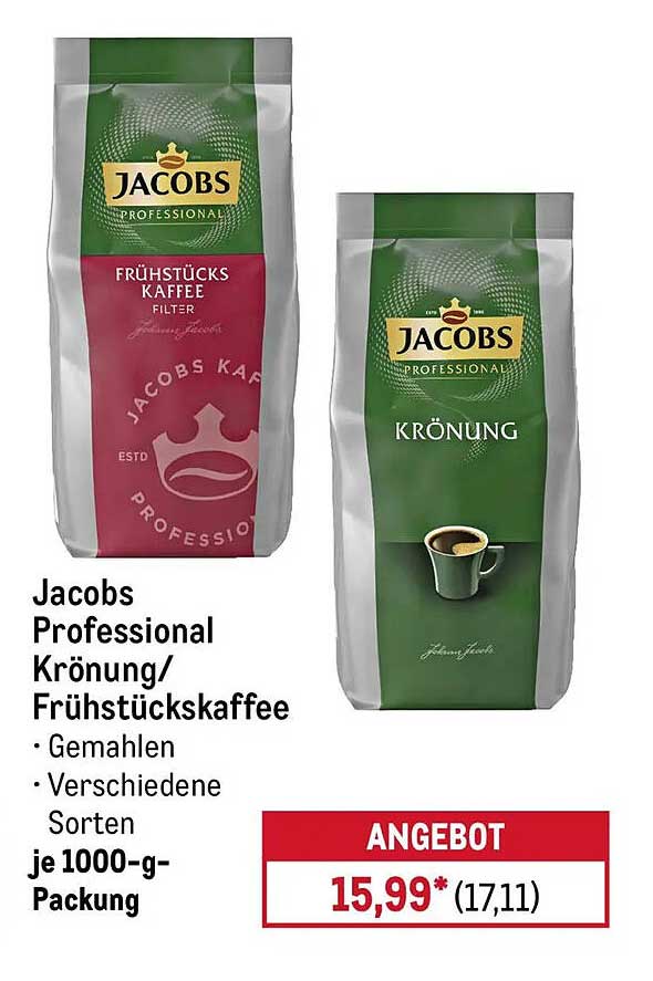 Jacobs Professional Krönung/ Frühstückskaffee