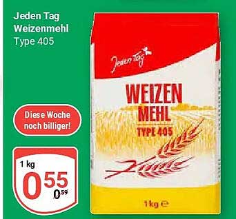 Jeden Tag Weizenmehl Type 405