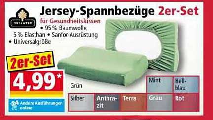 Jersey-Spannbezüge 2er-Set