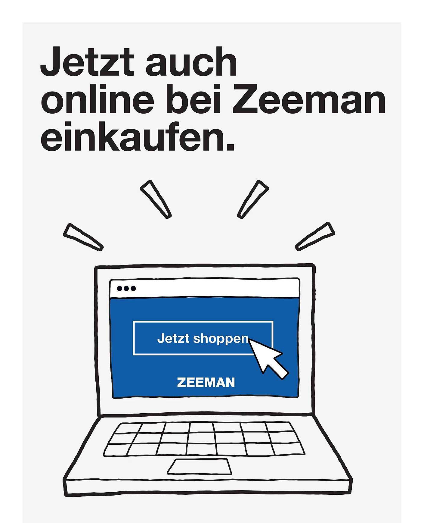 Jetzt auch online bei Zeeman einkaufen.