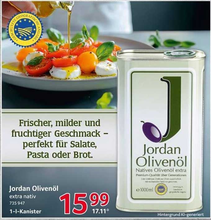 Jordan Olivenöl extra nativ 1-l-Kanister