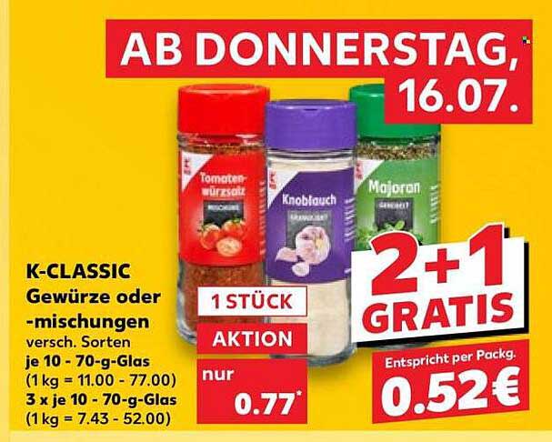 K-CLASSIC Gewürze oder -mischungen