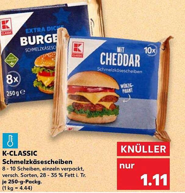 K-CLASSIC Schmelzkäsescheiben