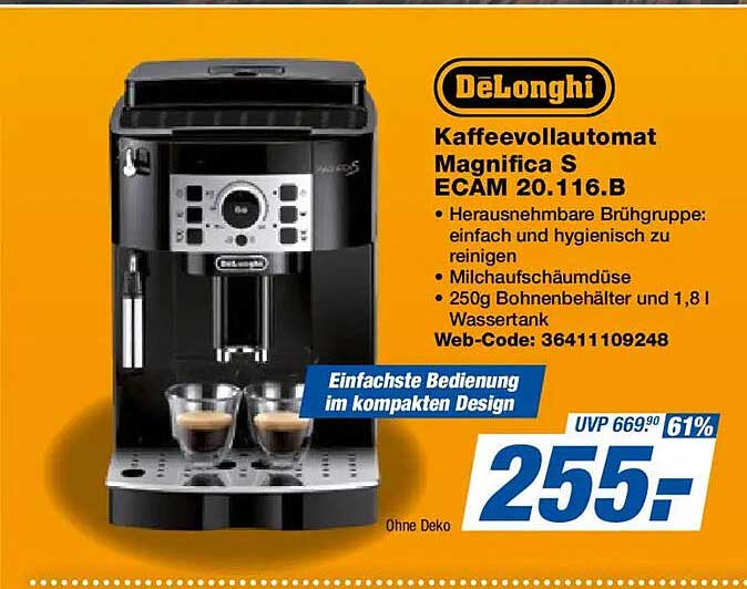 Kaffeevollautomat Magnifica S ECAM 20.116.B