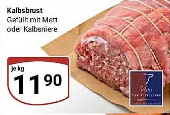 Kalbsbrust Gefüllt mit Mett oder Kalbsniere