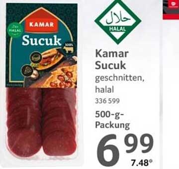 Kamar Sucuk geschnitten, halal 500-g-Packung