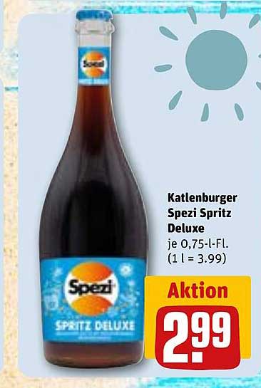 Katlenburger Spezi Spritz Deluxe je 0,75-l-Fl. (1 l = 3.99)