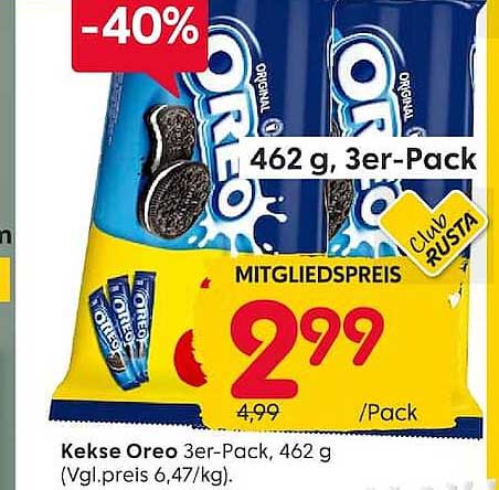 Kekse Oreo 3er-Pack, 462 g