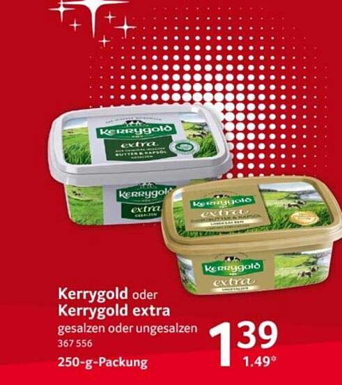 Kerrygold oder Kerrygold extra gesalzen oder ungesalzen 250-g-Packung