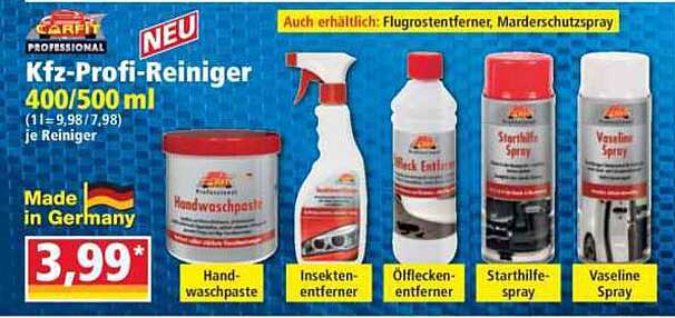 Kfz-Profi-Reiniger 400/500 ml