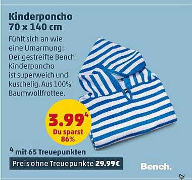 Kinderponcho 70 x 140 cm